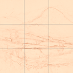 Sepia sketch with grid