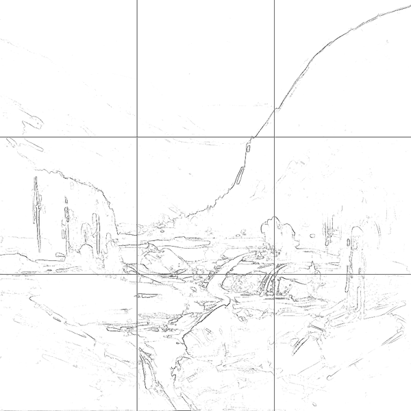 Sketch with grid