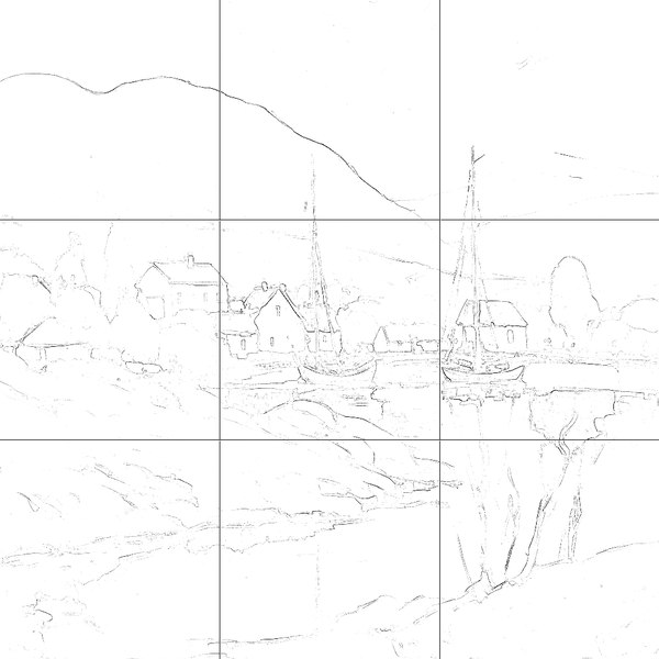 Sketch with grid