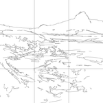 Line drawing with grid