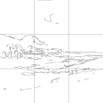 Line drawing with grid