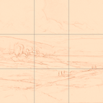 Sepia sketch with grid