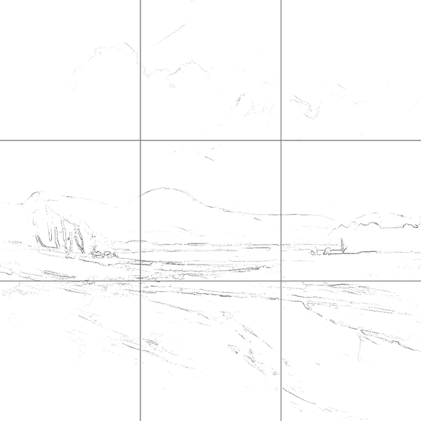 Sketch with grid