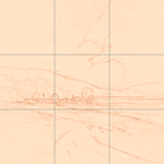 Sepia sketch with grid