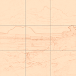 Sepia sketch with grid