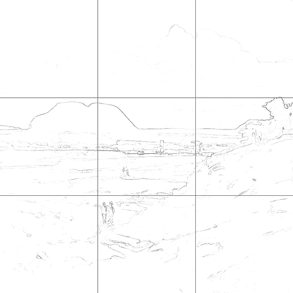 Sketch with grid