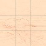 Sepia sketch with grid