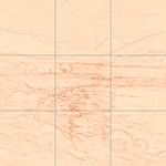 Sepia sketch with grid