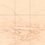 Sepia sketch with grid