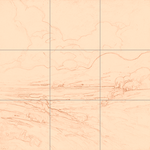 Sepia sketch with grid