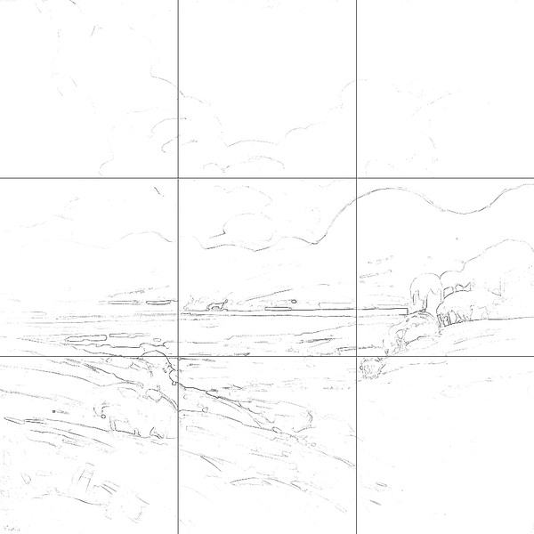 Sketch with grid