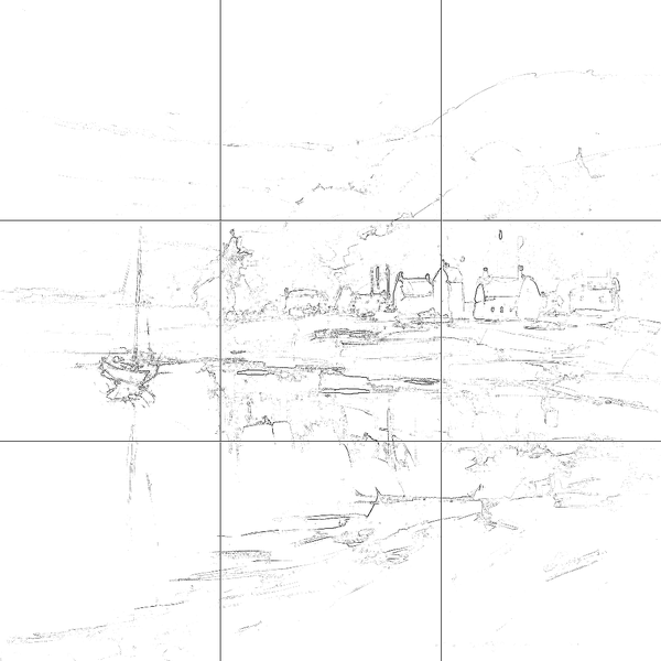 Sketch with grid