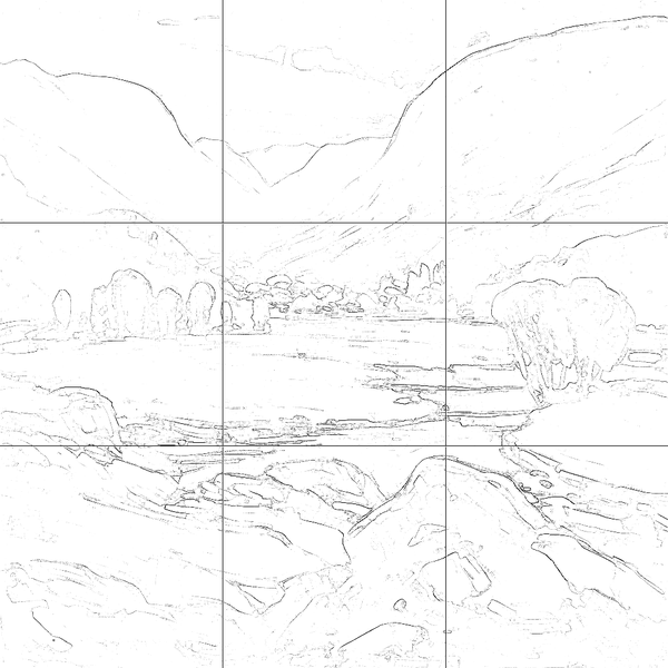 Sketch with grid