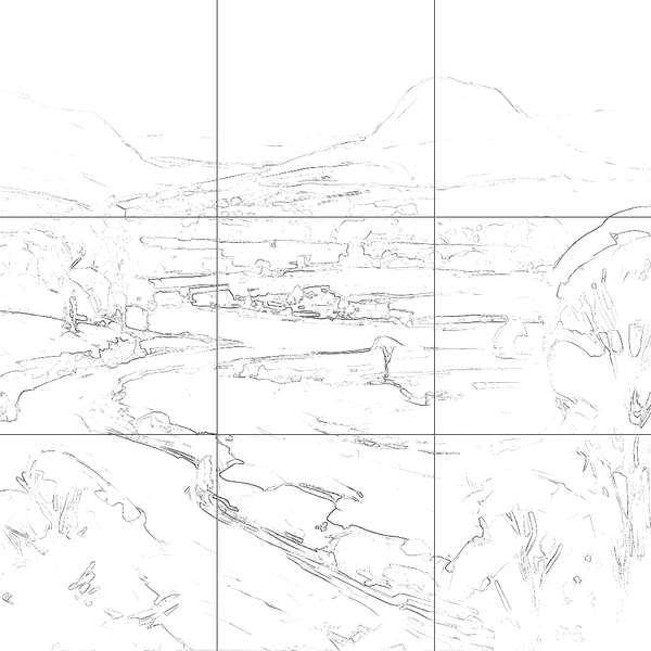 Sketch with grid