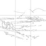 Line drawing with grid