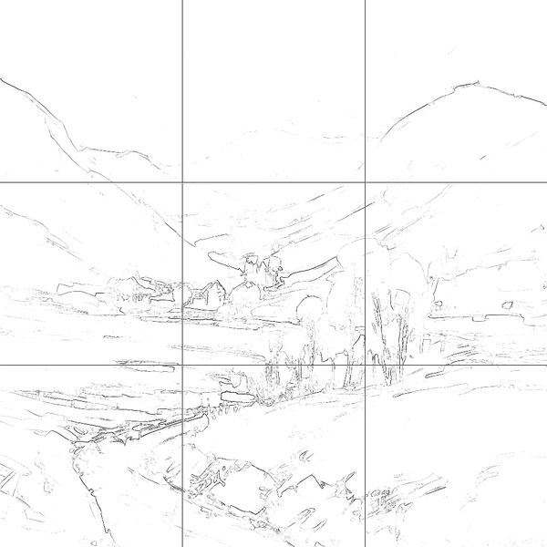 Sketch with grid