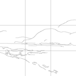 Line drawing with grid