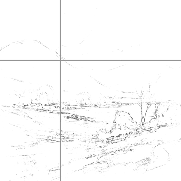 Sketch with grid