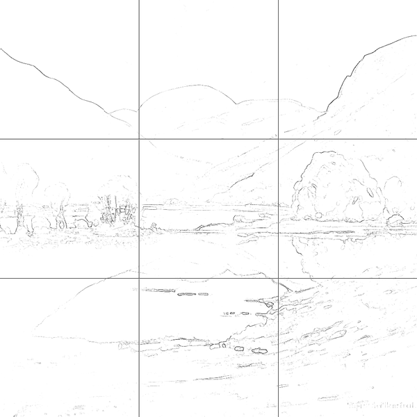 Sketch with grid