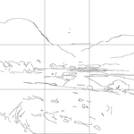 Line drawing with grid