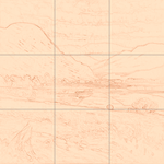 Sepia sketch with grid