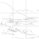 Line drawing with grid