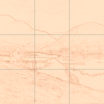 Sepia sketch with grid