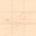 Sepia sketch with grid