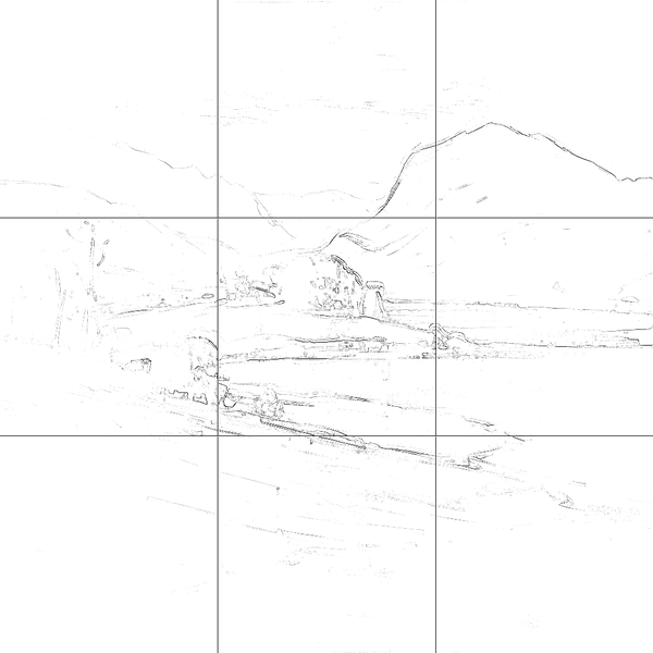 Sketch with grid