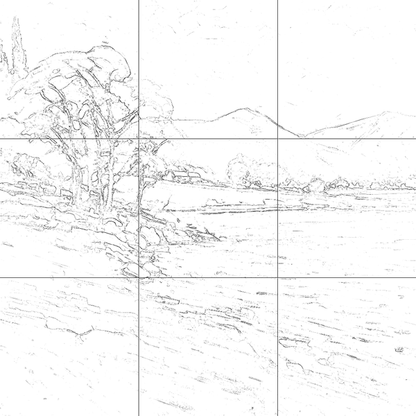 Sketch with grid