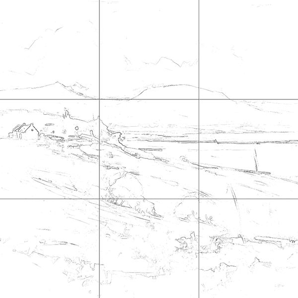 Sketch with grid