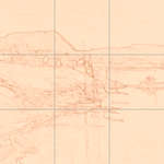 Sepia sketch with grid