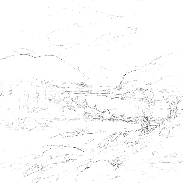 Sketch with grid