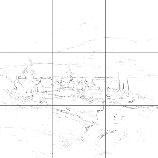 Sketch with grid