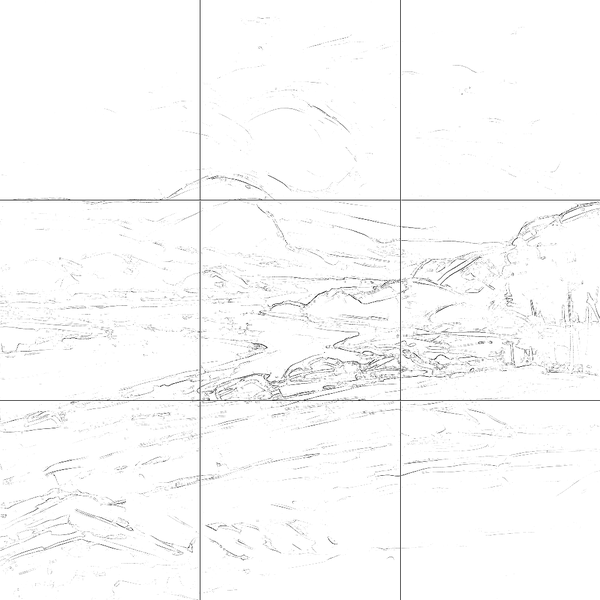 Sketch with grid