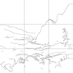 Line drawing with grid