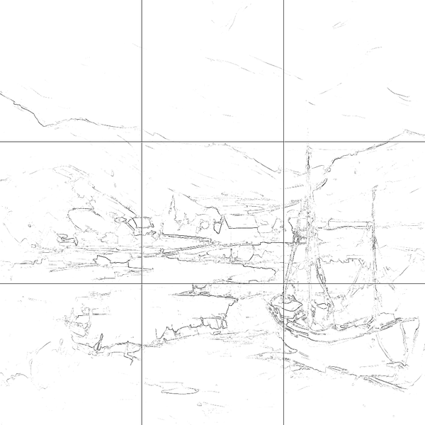 Sketch with grid