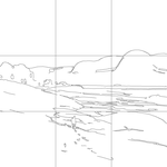 Line drawing with grid