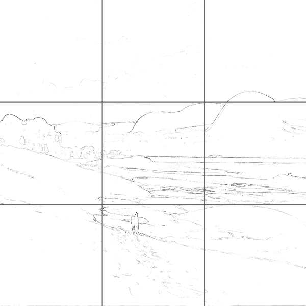 Sketch with grid