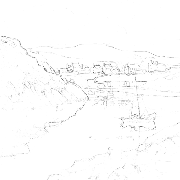 Sketch with grid