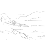 Line drawing with grid