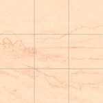 Sepia sketch with grid