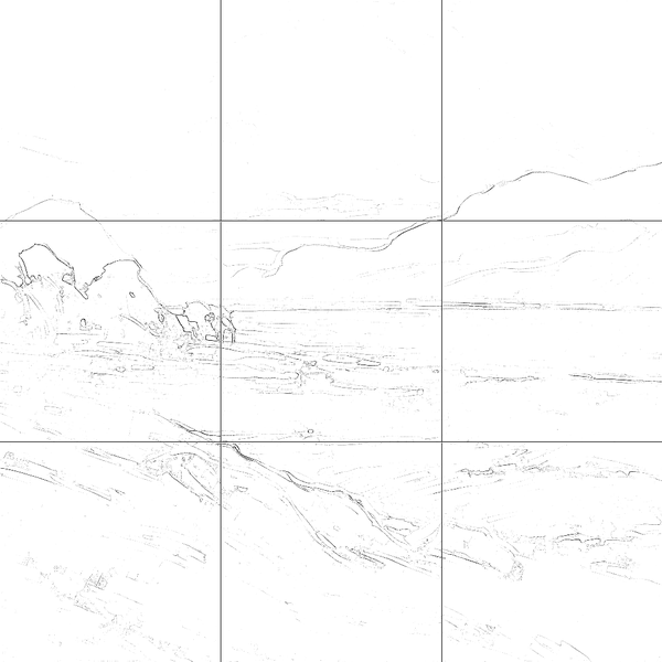 Sketch with grid