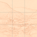 Sepia sketch with grid