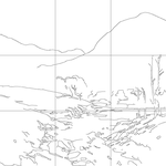 Line drawing with grid