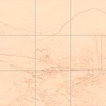 Sepia sketch with grid