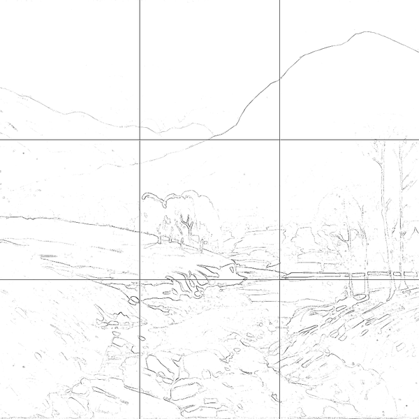 Sketch with grid