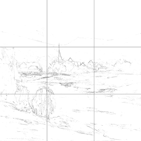 Sketch with grid