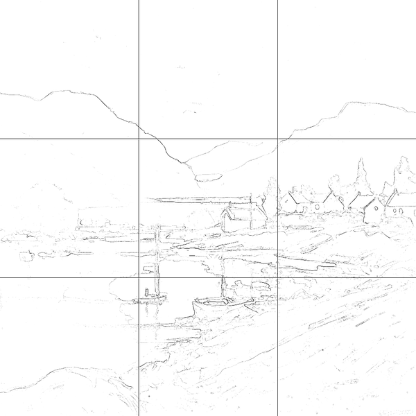 Sketch with grid