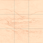 Sepia sketch with grid